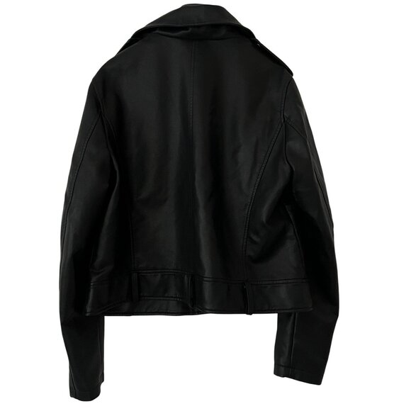Garage Faux Leather Moto Jacket Size L - Picture 4 of 6